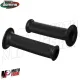 MF2595 Manopole Domino Dakar Nero Soft Grips Forate Universali Moto Scooter