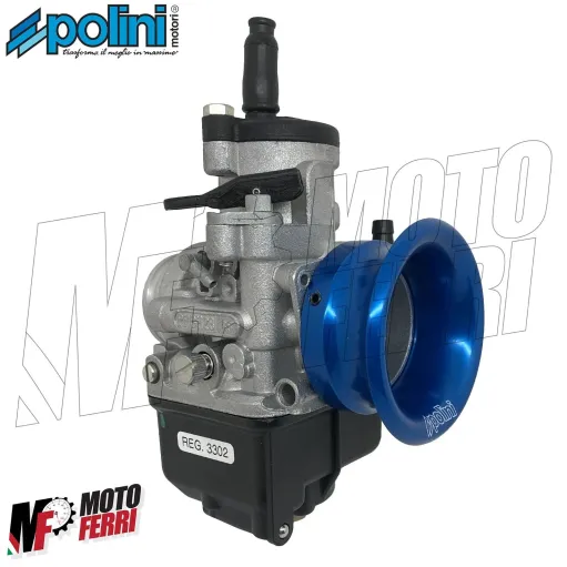 MF4352 Cornetto Aspirazione Polini Carburatore Dellorto PHBH 28 / 30 per Vespa