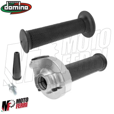 MF4357 Comando Gas Rapido Domino HF Alluminio Brillantato per Moto Epoca Vintage