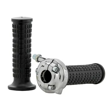 MF4358 Kit Comando Gas Domino Lario in Zama Cromato per Moto Epoca Vintage