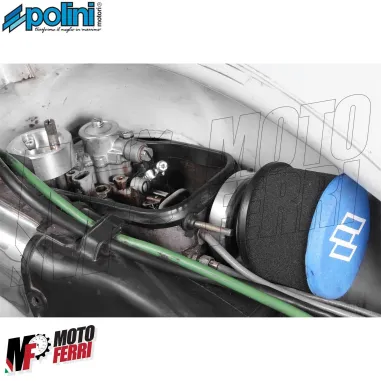 MF0701 Filtro Aria + Cornetto Aspirazione Polini Carburatore 24 Vespa PX 125 150 200