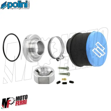 MF0701 Filtro Aria + Cornetto Aspirazione Polini Carburatore 24 Vespa PX 125 150 200