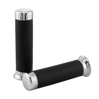 MF4359 Manopole Nere / Cromate Vespa PX PE 125 150 200 Arcobaleno Freno a Disco