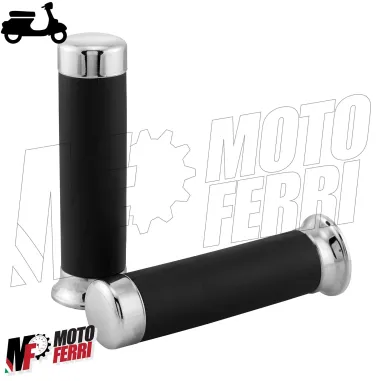 MF4359 Manopole Nere / Cromate Vespa PX PE 125 150 200 Arcobaleno Freno a Disco