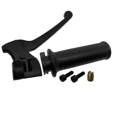 MF4363 Kit Comando Gas + Tubo + Manopole Domino Nero per Aprilia Amico 50cc