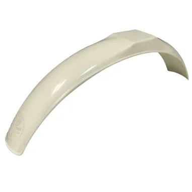 MF4370 - Parafango Anteriore Bianco Vintage Universale Cross Enduro Regolarità