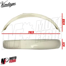 MF4370 - Parafango Anteriore Bianco Vintage Universale Cross Enduro Regolarità 2