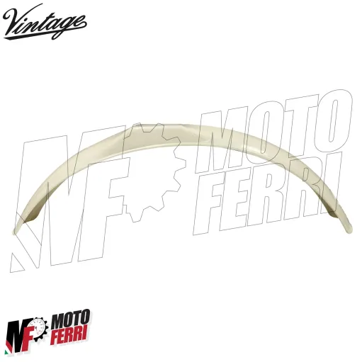 MF4370 - Parafango Anteriore Bianco Vintage Universale Cross Enduro Regolarità