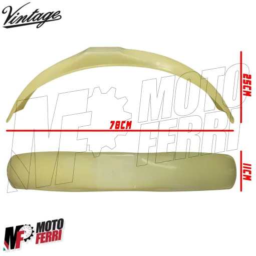 MF4371 - Parafango Anteriore Grezzo Vintage Universale Cross Enduro Regolarità