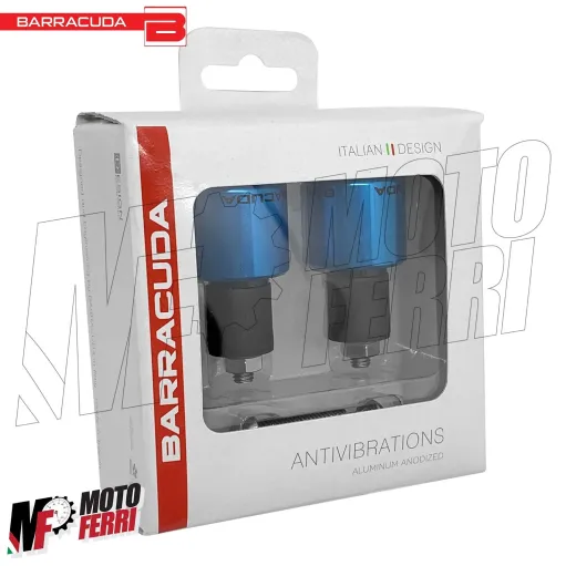 MF4374 Stabilizzatori Manubrio Barracuda Antivibranti Blu Universale per Moto
