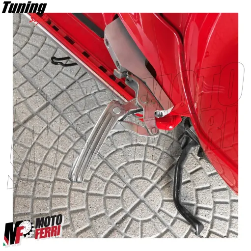 MF4378 Pedane Poggiapiedi Pedalini Posteriori Passeggero Vespa GTS 300 Super