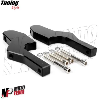 MF4378 Adattatori Poggiapiedi Pedalini Passeggero Vespa GTS 300 Super Sport