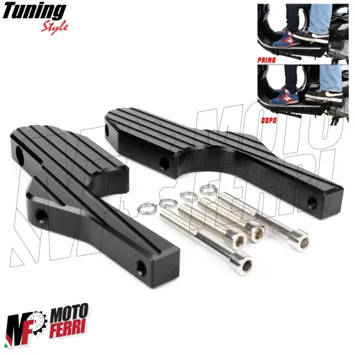MF4378 Adattatori Poggiapiedi Pedalini Passeggero Vespa GTS 300 Super Sport
