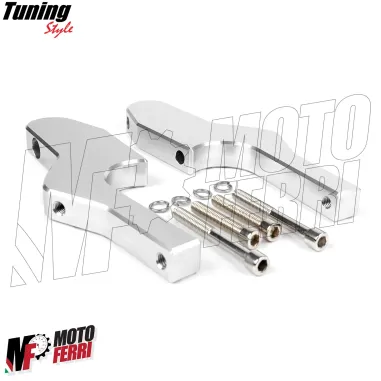 MF4379 Pedane Poggiapiedi Pedalini Posteriori Passeggero Vespa GTS 300 Super