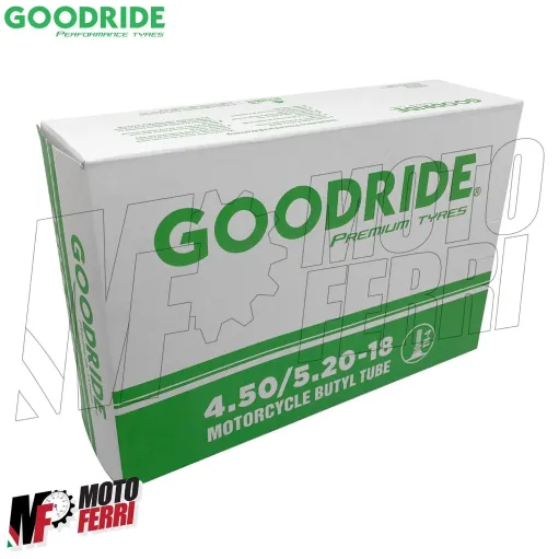 MF4368 Camera d'aria Goodride 4.50/5.20-18 Valvola TR4 per Copertoni 140/80-18