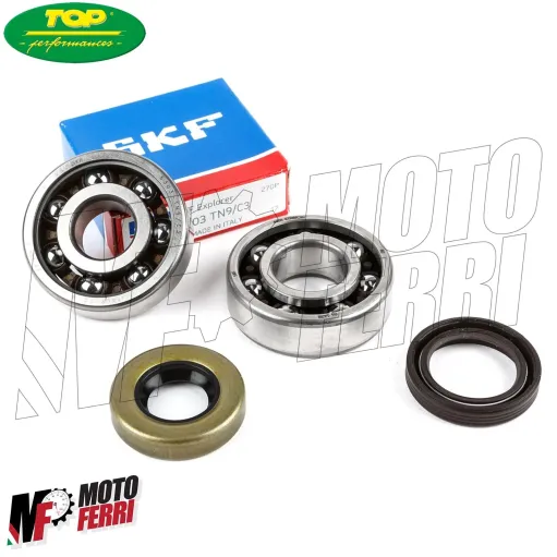MF4383 Kit Cuscinetti Paraoli Albero Motore TOP Cono 20 / 17 Minarelli AM6 AM345