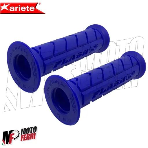 MF4385 - Manopole Ariete Flash Grip Soft Blu Universali Scooter Yamaha Piaggio