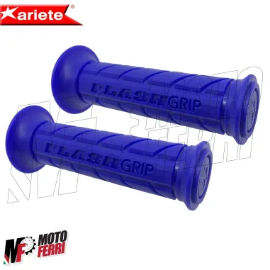 MF4385 - Manopole Ariete Flash Grip Soft Blu Universali Scooter Yamaha Piaggio