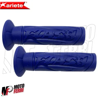 MF4386 - Manopole Ariete Flash Soft Grip Blu Universali Scooter Yamaha Piaggio
