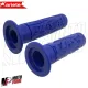 MF4386 - Manopole Ariete Flash Soft Grip Blu Universali Scooter Yamaha Piaggio