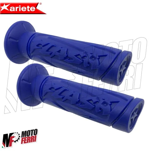 MF4386 - Manopole Ariete Flash Soft Grip Blu Universali Scooter Yamaha Piaggio