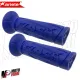 MF4386 - Manopole Ariete Flash Soft Grip Blu Universali Scooter Yamaha Piaggio