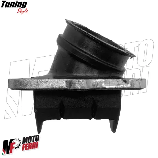 MF4397 Collettore Aspirazione Curvo Dm 34 Carb Dellorto VHSB34 Aprilia RX / Pegaso / Tuareg 125 2T