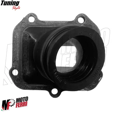 MF4397 Collettore Aspirazione Curvo Dm 34 Carb Dellorto VHSB34 Aprilia RX / Pegaso / Tuareg 125 2T