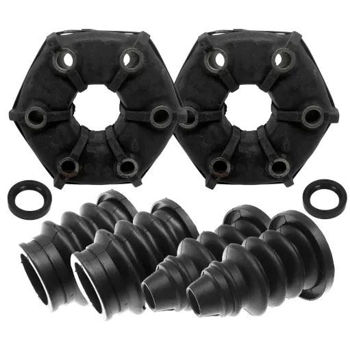 MF4399 - 2x Giunto Elastico Foro 10mm + Cuffia Paraolio Ape Poker Diesel Benzina