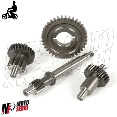 KIT INGRANAGGI RUOTA ALLUNGATI PER PIAGGIO SI CIAO BRAVO BOXER CON VARIATORE