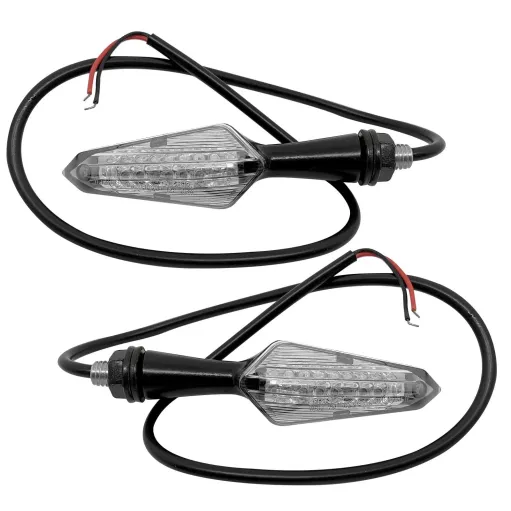 MF4419 Coppia Frecce Led FAR Micro in Metallo Universali Moto Scooter - 9cm