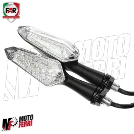 MF4419 Coppia Frecce Led FAR Micro in Metallo Universali Moto Scooter - 9cm 2