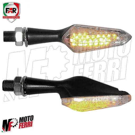 MF4419 Coppia Frecce Led FAR Micro in Metallo Universali Moto Scooter - 9cm
