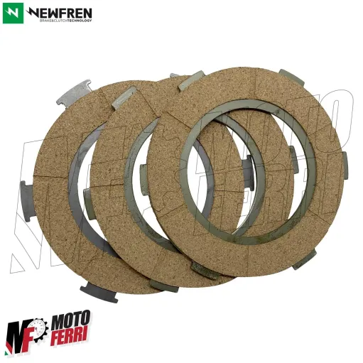 MF4433 Kit 3 Dischi Frizione Newfren per Vespa 125 150 PX Arcobaleno Sprint GT