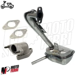 MARMITTA + COLLETTORE + 2 GUARNIZIONI PER PIAGGIO VESPA 50 SPECIAL R L N