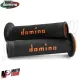 MF4447 Manopole Domino Strada Nero Arancione Universale Moto Honda KTM Kawasaki