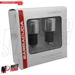 MF1363 Stabilizzatori Manubrio Barracuda Antivibranti Silver Universale Moto 2
