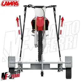 MF4469 Cinghie per Carrello Trasporto Fissaggio Ancoraggio Ferma Moto Cross 2