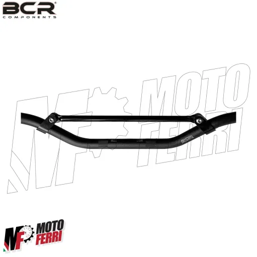 MF4491 Manubrio BCR Alluminio Nero Opaco con Traversino 22 mm Universale Cross