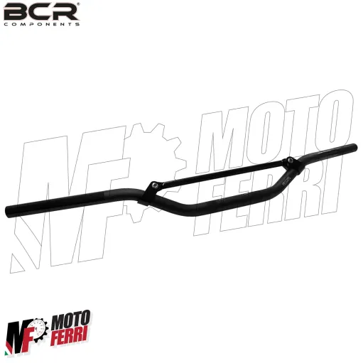 MF4491 Manubrio BCR Alluminio Nero Opaco con Traversino 22 mm Universale Cross