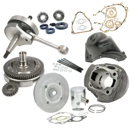 KIT MODIFICA CILINDRO 130 MOTORE POLINI ALBERO MOTORE CAMPANA VESPA 50 SPECIAL R