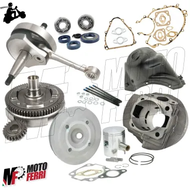 KIT MODIFICA CILINDRO 130 MOTORE POLINI ALBERO MOTORE CAMPANA VESPA 50 SPECIAL R