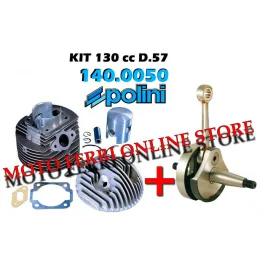 KIT MODIFICA CILINDRO 130 POLINI + ALBERO MOTORE ANTICIPATO APE 50
