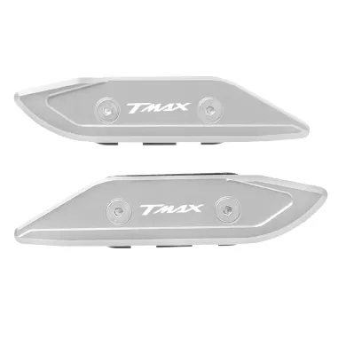 MF2589 Tappi Coperchi Specchietti Grigio CNC Yamaha TMax 530 560 dal 2012 a 2021