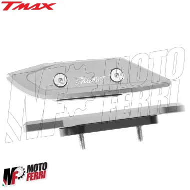 MF2589 Tappi Coperchi Specchietti Grigio CNC Yamaha TMax 530 560 dal 2012 a 2021