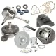 KIT MODIFICA CILINDRO 130 POLINI ALBERO MOTORE CAMPANA CUFFIA APE 50 VESPA 50