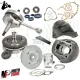KIT MODIFICA CILINDRO 130 POLINI ALBERO MOTORE CAMPANA CUFFIA APE 50 VESPA 50