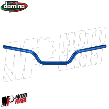 MF4508 Manubrio Alluminio Domino Blu Piega Media 22mm Universale Moto Naked