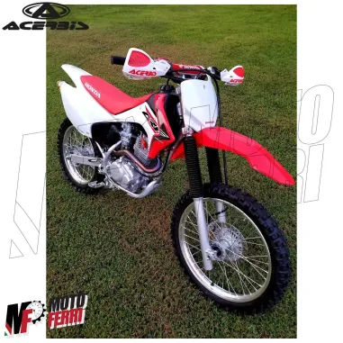 MF4515 Paramani Acerbis Uniko Vented Bianco / Rosso Universale Moto Cross Enduro
