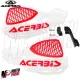 MF4515 Paramani Acerbis Uniko Vented Bianco / Rosso Universale Moto Cross Enduro